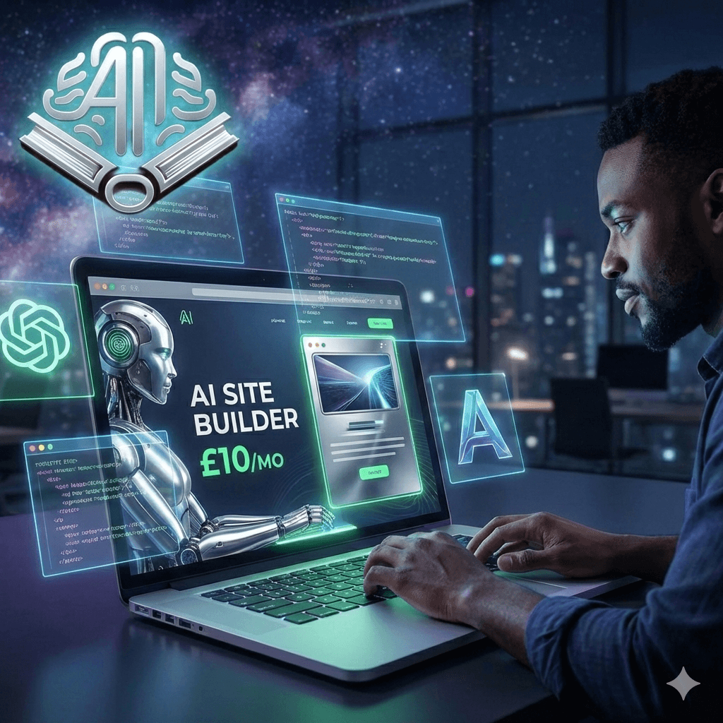 A look at the AI Builder Website Package for £10 a Month.